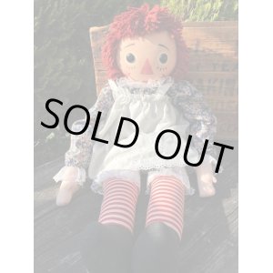 画像: RAGGEDY ANN  "31 1/2" VINTAGE KNICKERBOCKER DOLL