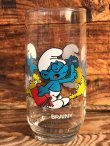 画像1: SMURF 1980'S HARDEES "BRAINY" GLASS 