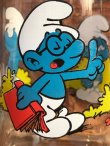 画像4: SMURF 1980'S HARDEES "BRAINY" GLASS 