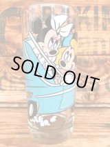 画像: WALT DISNEY "MICKEY♥MINNIE, PLUTE" CONVERTIBLE CAR VINTAGE GLASS #1