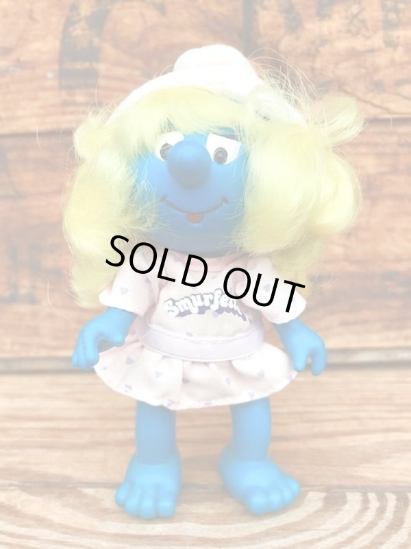 画像1: SMURFETTE  1980'S APPLAUSE POSABLE FIGURE