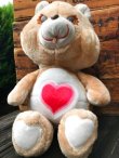 画像4:  CARE BEARS  "TENDER HEART ♥BEAR" 1980'S LARGE DOLL 