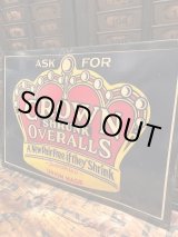 画像: CROWN OVERALLS 1940'S SIGN
