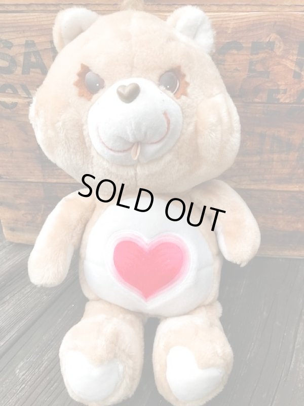 画像1:  CARE BEARS  "TENDER HEART ♥BEAR" 1980'S LARGE DOLL 