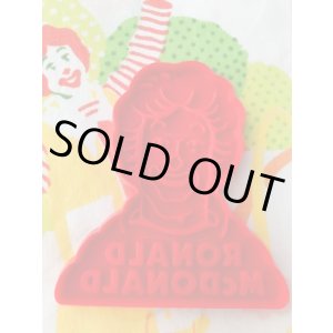 画像: McDONALD'S "RONALD" RED 1980'S COOKIE CUTTER   