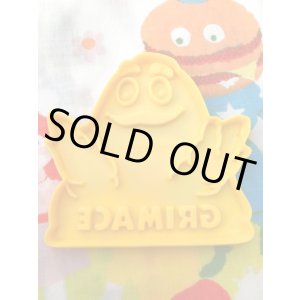 画像: McDONALD'S "GRIMACE" YELLOW 1980'S COOKIE CUTTER  