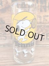 画像: PEANUTS VINTAGE "TENNIS" GLASS