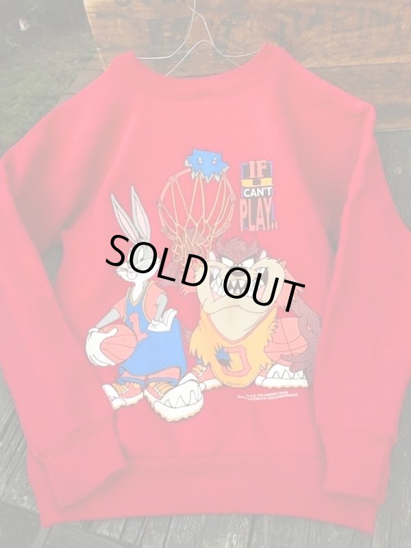 画像1: LOONEY TUNES  ”TAZ♥BUGS BUNNY" KIDS VINTAGE SWEAT SHIRTS 