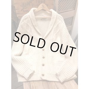 画像: BLARNEY "MADE IN IRELAND" USED FISHERMAN CARDIGAN