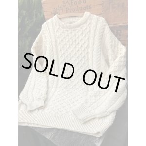 画像: L.L.BEAN "MADE IN IRELAND" VINTAGE FISHERMAN SWEATER