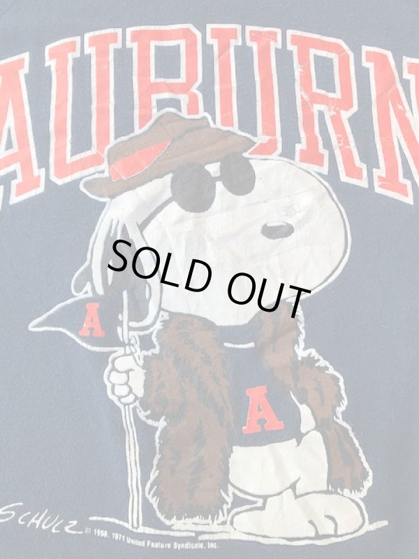 画像2: PEANUTS "AUBURN UNIVERSITY" "MADE IN USA" OLD SWEAT SHIRTS