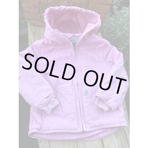 画像:  CARHARTT KIDS "PINK" USED DUCK PARKA