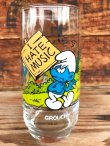 画像1: SMURF 1980'S HARDEES "I HATE ♥MUSIC" GLASS #1