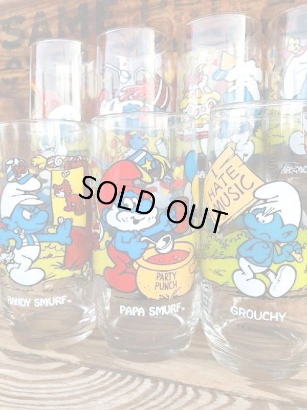 画像4: SMURF 1980'S HARDEES "PAPA SMURF" GLASS 