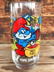 画像1: SMURF 1980'S HARDEES "PAPA SMURF" GLASS 