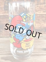 画像: SMURF 1980'S HARDEES "PAPA SMURF" GLASS 