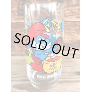 画像: SMURF 1980'S HARDEES "PAPA SMURF" GLASS 