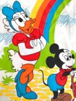 画像8: DISNEY VINTAGE "RAINBOW" TWIN FLAT SHEETS