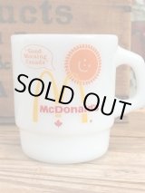 画像: McDONALD'S "GOOD MORNING CANADA" 1960-70'S FIRE KING MUG