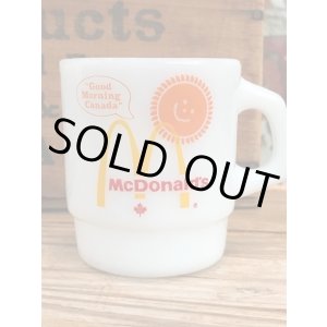 画像: McDONALD'S "GOOD MORNING CANADA" 1960-70'S FIRE KING MUG