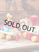 画像: SNOOPY 1970'S WIND-UP CHOO CHOO TRAIN SET