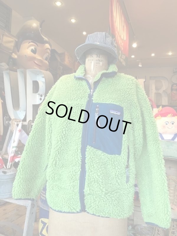 画像1: PATAGONIA "GREEN×NAVY" USED RETRO X JACKET 