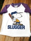 画像1: SNOOPY "SLUGGER" KIDS VINTAGE T-SHIRTS