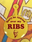 画像1: KFC "MY RIBS!!" VINTAGE PINBACK BUTTON 