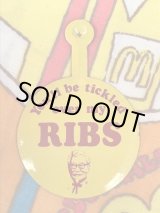 画像: KFC "MY RIBS!!" VINTAGE PINBACK BUTTON 
