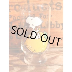 画像: SNOOPY 1970'S "LEMON" GLASS #1