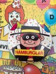 画像1: McDONALD'S "HAMBURGLAR🍔WHITE" PIN BACK BUTTON 