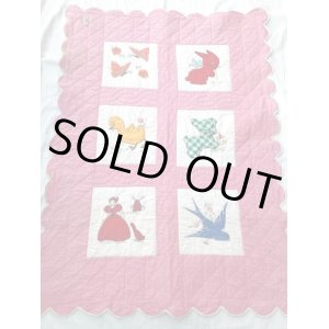 画像: ANTIQUE BABY QUILT BLANKET