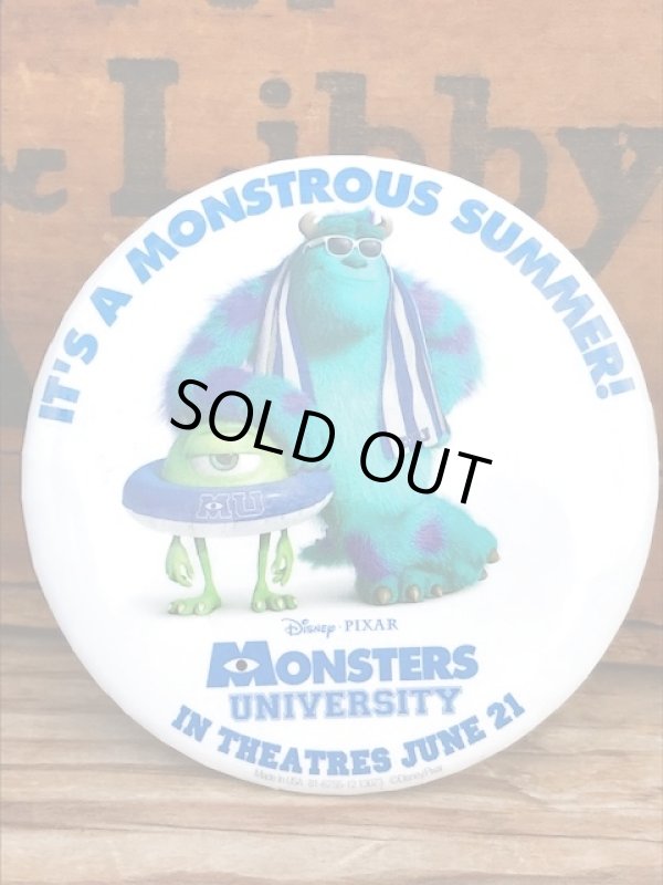 画像1: MONSTERS UNIVERSITY 2013'S  BUTTON PIN