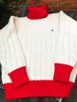 画像1: POLO RALPH LAUREN "TWO TONE"  1990'S TURTLE NECK SWEATER