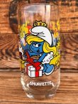 画像1: SMURF 1980'S HARDEES "SMURFETTE" GLASS 