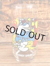 画像: SMURF 1980'S HARDEES "HANDY SMURF" GLASS #1