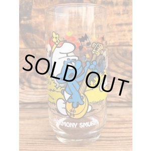 画像: SMURF 1983 HARDEES "HARMONY SMURF" GLASS