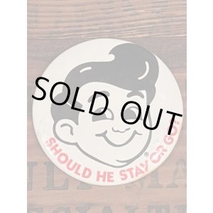 画像: BIG BOY "STAY OR GO" VINTAGE  BUTTON PIN