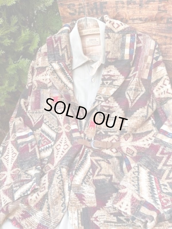 画像1: RALPH LAUREN "LAUREN JEANS" NATIVE AMERICAN PATTERN JACKET