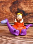 画像2: THE FLINTSTONES "BARNEY" 1990'S DENNY'S PULL BACK CAR TOY