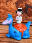 画像2: THE FLINTSTONES "BETTY" 1990'S DENNY'S PULL BACK CAR TOY