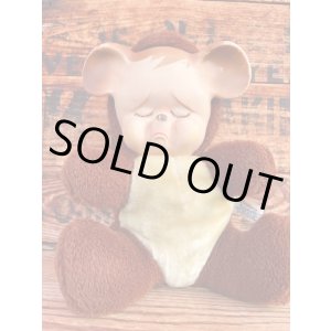 画像: POUTING BEAR 1950'S KNICKERBOCKER RUBBER FACE DOLL 