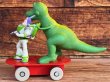 画像3: TOY STORY "BUZZ & REX" PULL BACK SKATEBOARD TOY