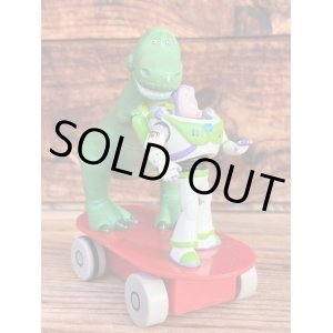 画像: TOY STORY "BUZZ & REX" PULL BACK SKATEBOARD TOY