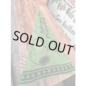 画像: PEANUTS VINTAGE "LIVE! DANCE! LIVE!!" FELT BANNER