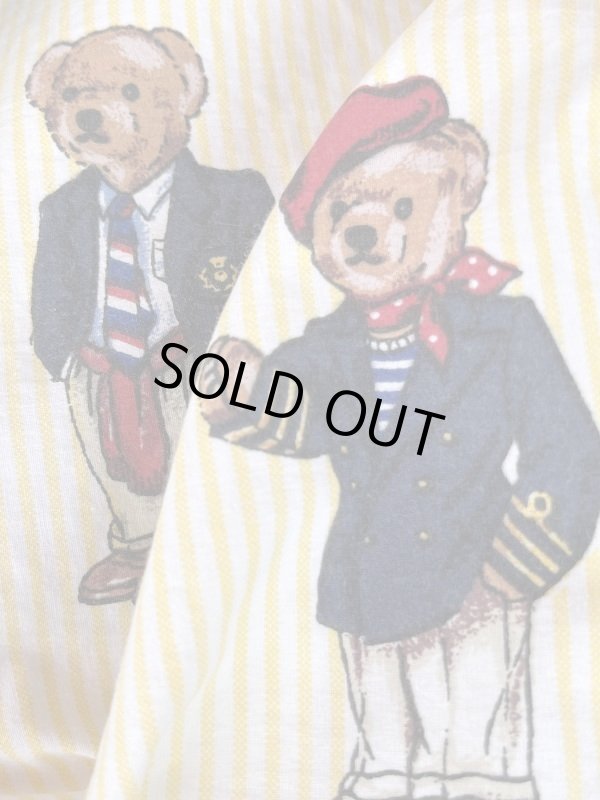 画像1: RALPH LAUREN "POLO BEAR" VINTAGE FLAT SHEETS