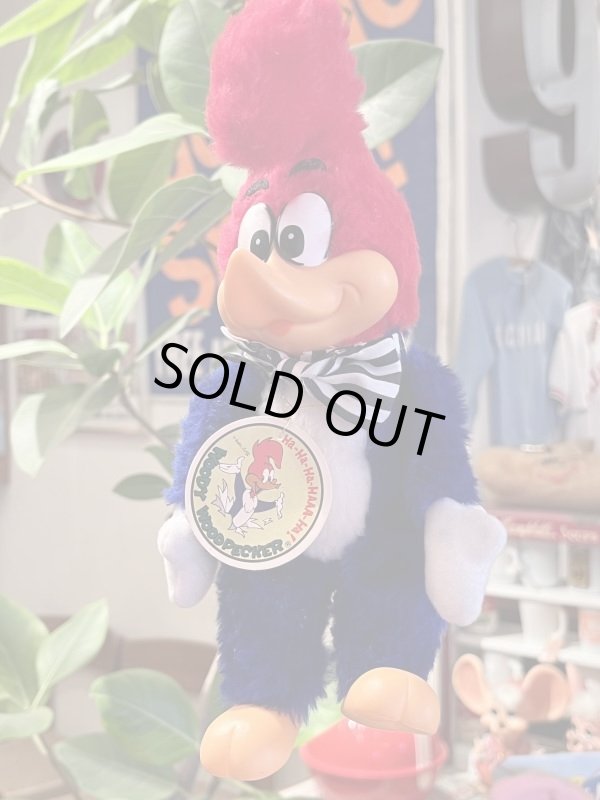 画像1: WOODY WOODPECKER 1980'S RUBBER FACE PLUSH DOLL