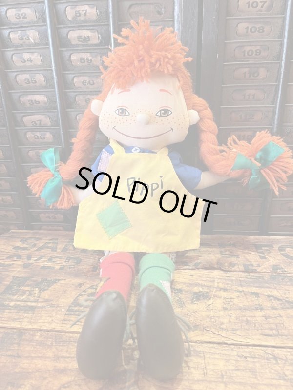 画像1: PIPPI🇸🇪LONGSTOCKING 1980'S PLUSH DOLL