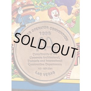 画像: McDonald's "OWNER CONVENTION IN LAS VEGAS" 1986'S LEATHER COASTER #1