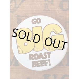 画像: HARDEE'S "BIG ROAST BEAF🥓" 1970'S PINBACK BUTTON 